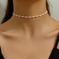 Ожерелье Мода Choker, цинковый сплав, с шерстяной шнур, с 8CM наполнитель цепи, Сердце, плакирован серебром, Женский, Много цветов для выбора, длина:Приблизительно 28 см, продается PC