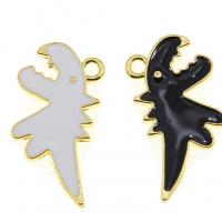 Zinc Alloy Enamel Pendants, Dinosaur, plated, DIY Approx 