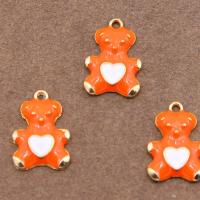 Zinc Alloy Enamel Pendants, Bear, plated, DIY Approx 