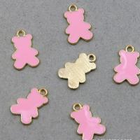 Zinc Alloy Enamel Pendants, Bear, plated, DIY Approx 