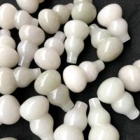 Colgantes de Jade, Jade glacial, Calabaza, Bricolaje, Blanco, 18x28mm, Vendido por UD