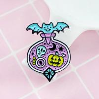 Emaille -Brosche, Zinklegierung, Design für Halloween & Modeschmuck & unisex, verkauft von PC