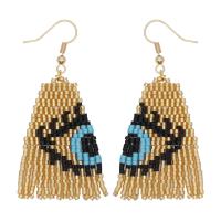 Evil Eye Earrings, Seedbead, fashion jewelry & for woman 