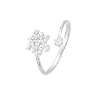 Anillo de dedo Zirconia Micro Pave Sterling Silver Cubic, Plata de ley 925, Joyería & diferentes estilos para la opción & micro arcilla de zirconia cúbica & para mujer, tamaño:7, Vendido por UD