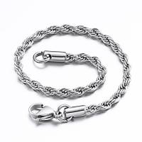 Titanium Steel Chain Necklace, polished, fashion jewelry & Unisex 