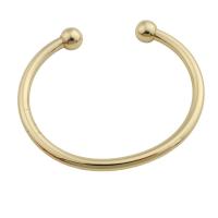 Brass Cuff Bangle, gold color plated, fashion jewelry & for woman, golden, thickness 10.5mm [