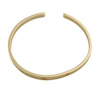 Brass Cuff Bangle, gold color plated, fashion jewelry & for woman, golden, thickness 4mm [