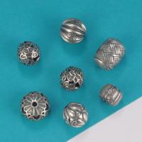 Sterling Silver Spacer Beads, 925 Sterling Silver, Antique finish, DIY original color 