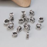 925 Sterling Silber Großes Loch Perlen, Antikes Finish, DIY & verschiedene Größen vorhanden, originale Farbe, verkauft von PC