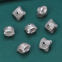 925 Sterling Silber Perle, Antikes Finish, DIY, originale Farbe, 11x11mm, verkauft von PC