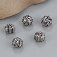 Sterling Silver Spacer Beads, 925 Sterling Silver, Antique finish, DIY, original color, 10mm 