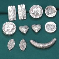 Sterling Silver Beads, 925 Sterling Silver, Antique finish, DIY original color 