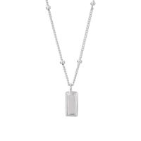 Collier de bijoux en argent , Argent sterling 925, Placage, bijoux de mode & pour femme, plus de couleurs à choisir Environ 17.71 pouce, Vendu par PC