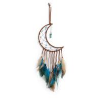 Mode Dreamcatcher, plume, avec cordon en cuir & bois & plastique & fer, fait à la main, pour la maison et le bureau & styles différents pour le choix, plus de couleurs à choisir, Vendu par PC