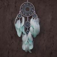 Mode Dreamcatcher, plume, avec Fil de coton & bois & plastique & fer, Attrapeur de rêves, bijoux de mode, plus de couleurs à choisir Vendu par PC