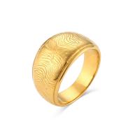 Edelstahl Fingerring, 304 Edelstahl, 18K vergoldet, Modeschmuck & verschiedene Größen vorhanden & für Frau, goldfarben, verkauft von PC