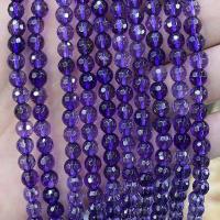 Natural Amethyst Beads, Round, DIY & faceted, purple Approx 38 cm 