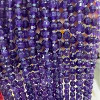 Natural Amethyst Beads, Polygon, DIY & faceted, purple Approx 38 cm 