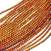 Single Gemstone Beads, Picasso Jasper, Round, polished, DIY Approx 38 cm 