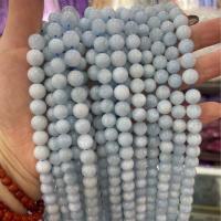 Aquamarine Beads, Round, DIY sea blue Approx 38 cm 