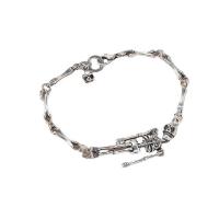 Zinklegierung Armband, Schädel, plattiert, unisex & Halloween Schmuck, Länge:ca. 7.9 ZollInch, verkauft von PC