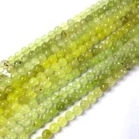 Single Gemstone Beads, Jade, Round, polished, DIY & faceted Approx 38 cm 