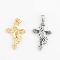 Stainless Steel Cross Pendants, 316L Stainless Steel, Vacuum Ion Plating, fashion jewelry & DIY nickel, lead & cadmium free 