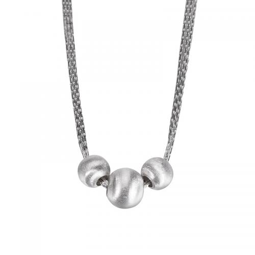 Collar de la joyería de plata esterlina, Plata de ley 925, multicapa & diferentes estilos para la opción & para mujer, longitud:aproximado 17.71 Inch, Vendido por UD