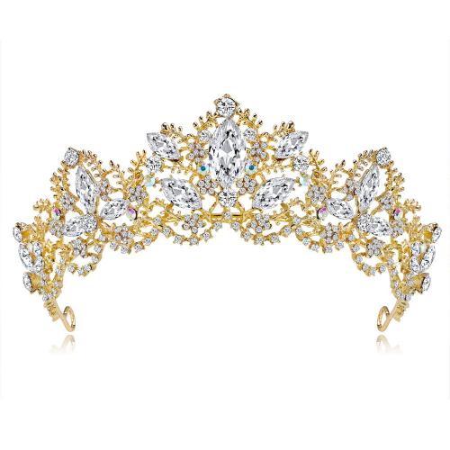 Bridal Tiaras, Zinc Alloy, plated, fashion jewelry & for woman & with rhinestone 