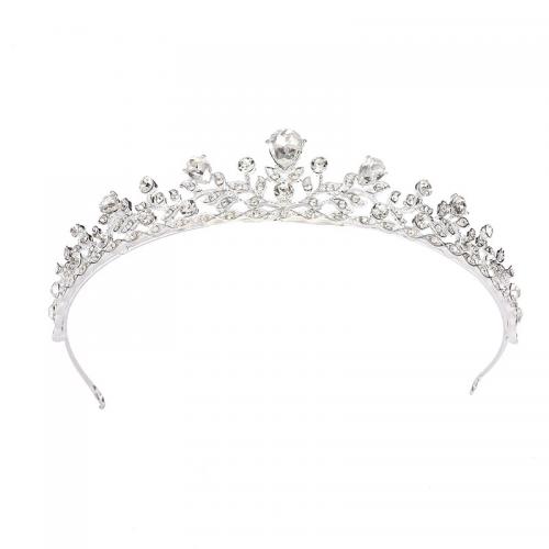 Bridal Tiaras, Zinc Alloy, plated, fashion jewelry & for woman & with rhinestone 