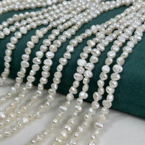 Baroque Cultured Freshwater Pearl Beads, DIY white Approx 37 cm 