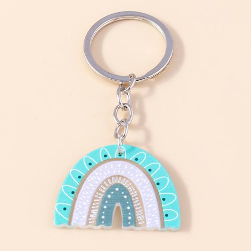 Acrylic Key Chain, with Zinc Alloy, multifunctional & for woman 