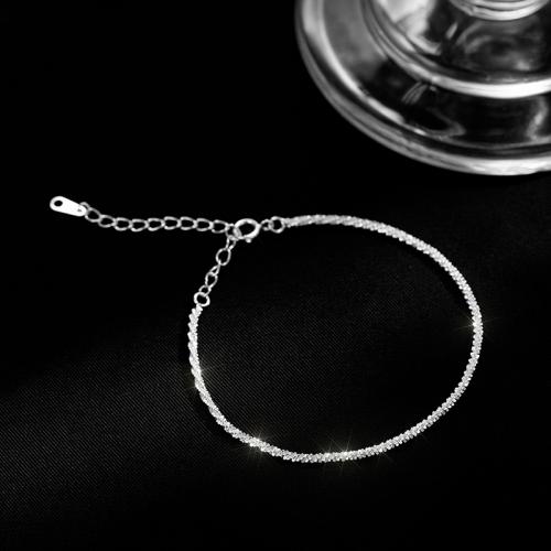 Sterling Silver Bracelets, 925 Sterling Silver, fashion jewelry & for woman Approx 15-20 cm 