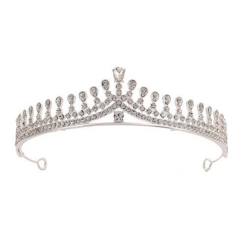 Bridal Tiaras, Zinc Alloy, plated, fashion jewelry & for woman & with rhinestone 