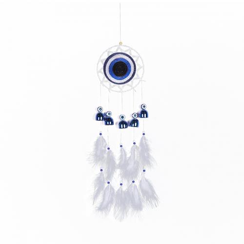 Mode Dreamcatcher, plume, avec Canne & Nylon & fer, fait à la main, pour la maison et le bureau, couleurs mélangées, 470mm, Vendu par PC