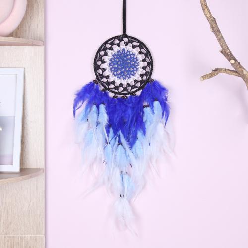 Mode Dreamcatcher, plume, avec Canne & Nylon & fer, fait à la main, pour la maison et le bureau, plus de couleurs à choisir, 550mm, Vendu par PC