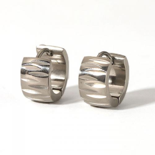 Stainless Steel Huggie Hoop Earring, 304 Stainless Steel, Vacuum Ion Plating, fashion jewelry & for woman 