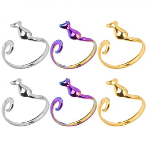 Edelstahl Fingerring, 304 Edelstahl, Vakuum-Ionen-Beschichtung, Modeschmuck & unisex, keine, Größe:8.5, verkauft von PC