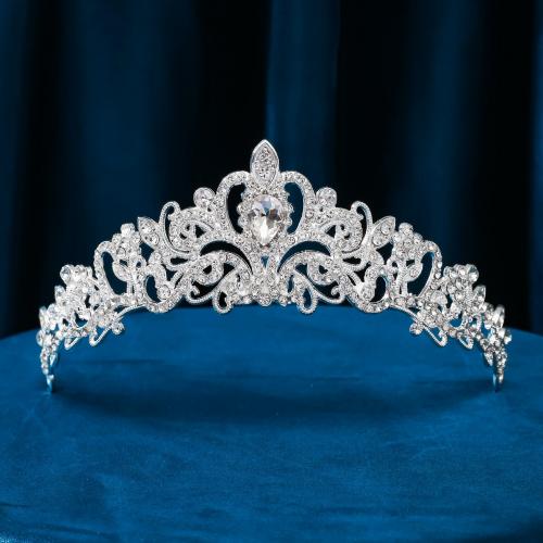 Bridal Tiaras, Zinc Alloy, plated, fashion jewelry & for woman & with rhinestone 