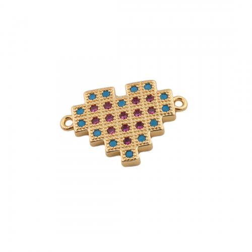 Cubic Zirconia Micro Pave Brass Connector, high quality plated, DIY & micro pave cubic zirconia Approx 1mm 