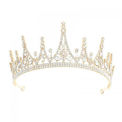 Bridal Tiaras, Zinc Alloy, plated, fashion jewelry & for woman & with rhinestone 