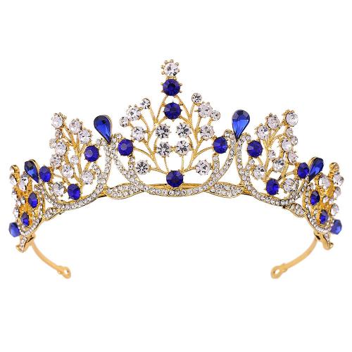 Bridal Tiaras, Zinc Alloy, plated, fashion jewelry & for woman & with rhinestone 