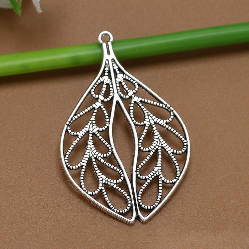 Zinc Alloy Leaf Pendants, anoint, DIY & hollow 