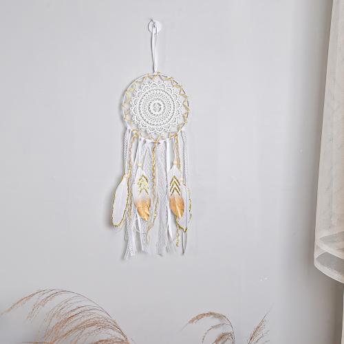 Mode Dreamcatcher, plume, avec lacet & fer, fait à la main, pour la maison et le bureau & styles différents pour le choix, plus de couleurs à choisir, 410mm, Vendu par PC