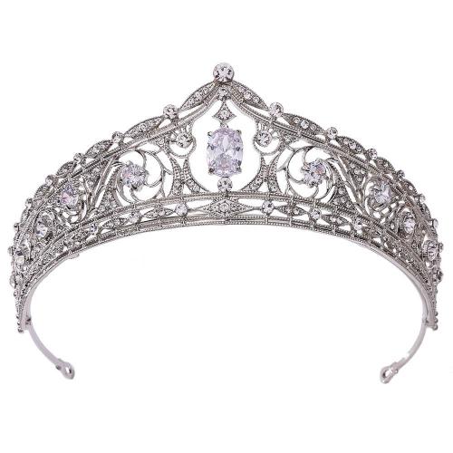 Bridal Tiaras, Zinc Alloy, plated, fashion jewelry & for woman & with rhinestone 