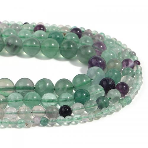 Fluorite Beads, Natural Fluorite, Round, DIY green Approx 38 cm 