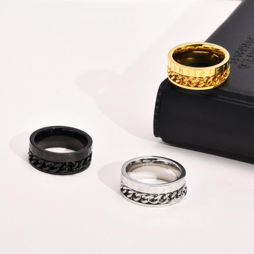 Edelstahl Fingerring, 304 Edelstahl, plattiert, Modeschmuck & verschiedene Größen vorhanden & für den Menschen, keine, Wide:8mm, verkauft von PC