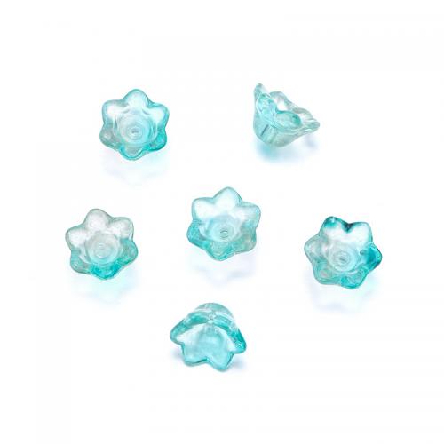 Plaqué Perles de verre, fleur, DIY, plus de couleurs à choisir Environ 1.5mm, Environ Vendu par sac