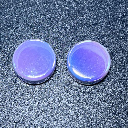 Plating Acrylic Beads, Flat Round, UV plating, DIY Approx 3.76mm, Approx [