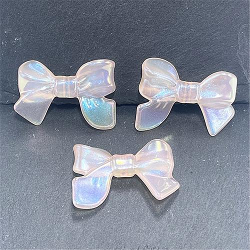 Plating Acrylic Beads, Bowknot, UV plating, DIY & luminated Approx 2.32mm, Approx [